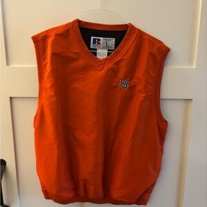Russell Athletic water-resistant Auburn University Tigers windbreaker vest L